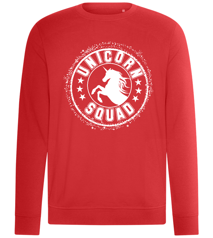 Unicorn Squad Logo Design - Comfort unisex sweater_RED_front