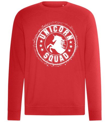 Unicorn Squad Logo Design - Comfort unisex sweater_RED_front