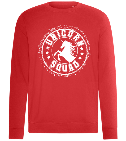 Unicorn Squad Logo Design - Comfort unisex sweater_RED_front