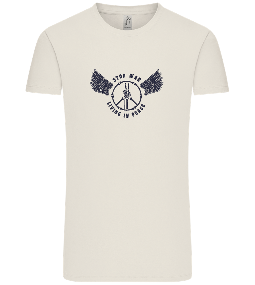 Living In Peace Design - Comfort Unisex T-Shirt_ECRU_front