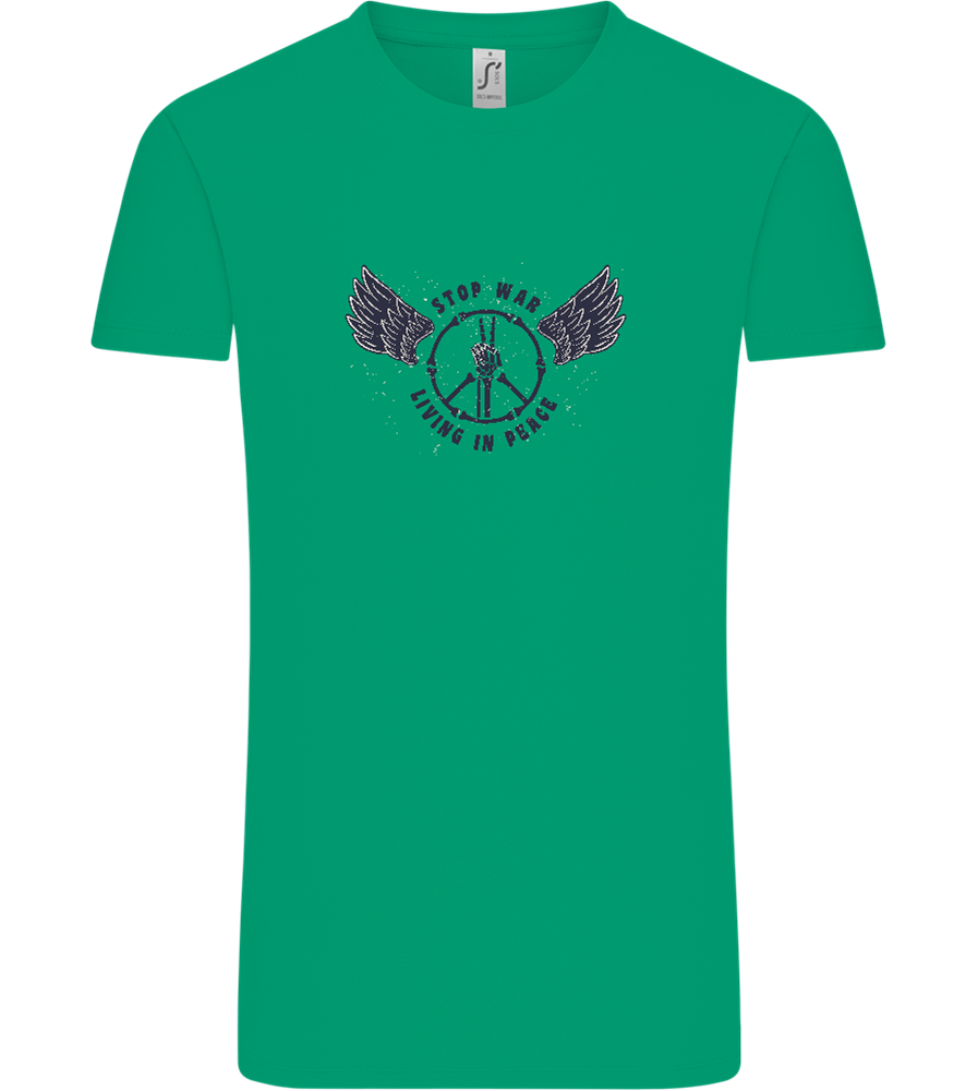 Living In Peace Design - Comfort Unisex T-Shirt_SPRING GREEN_front