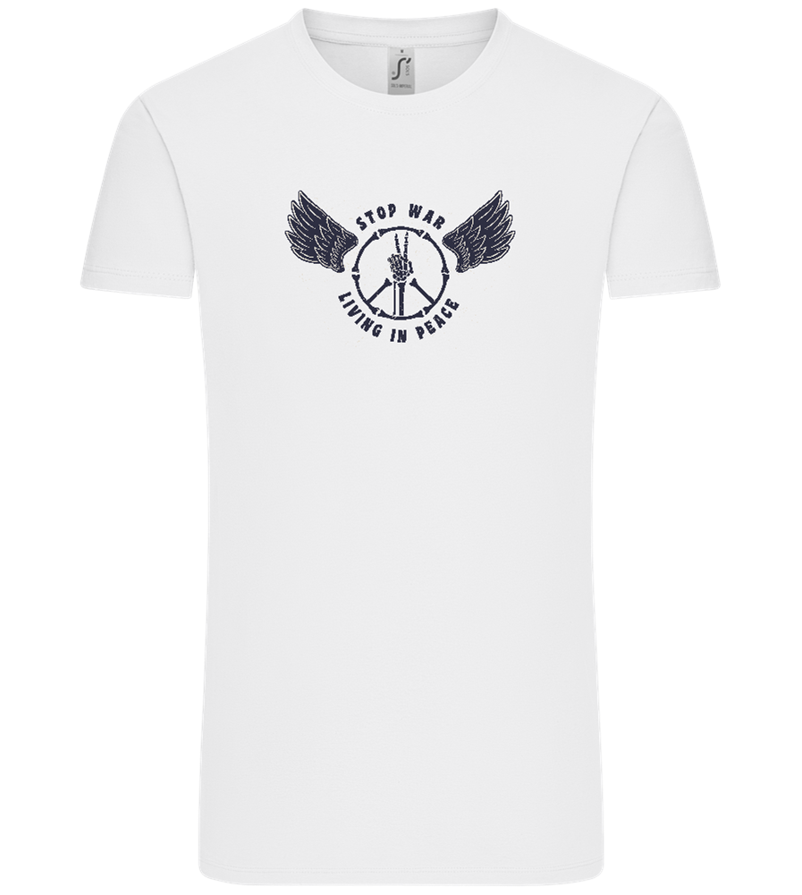 Living In Peace Design - Comfort Unisex T-Shirt_WHITE_front