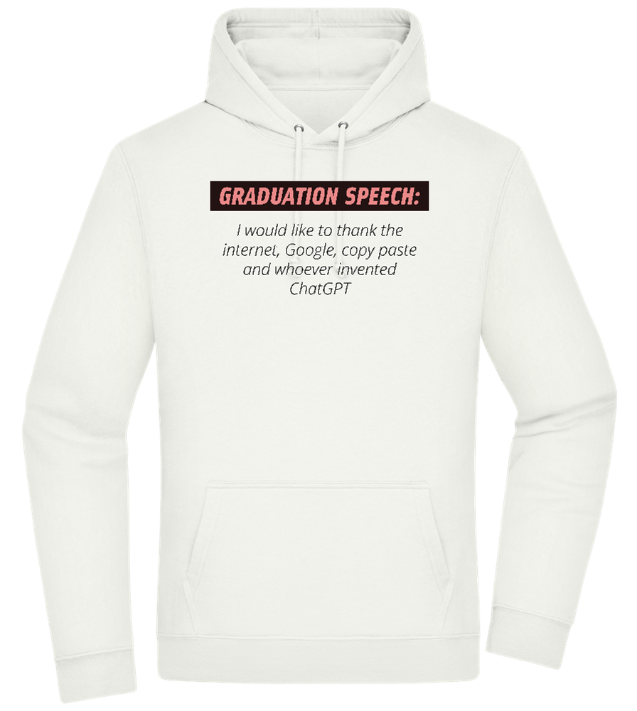 Graduation Speech Design - Premium Essential Unisex Hoodie_CREAMY GREEN_front