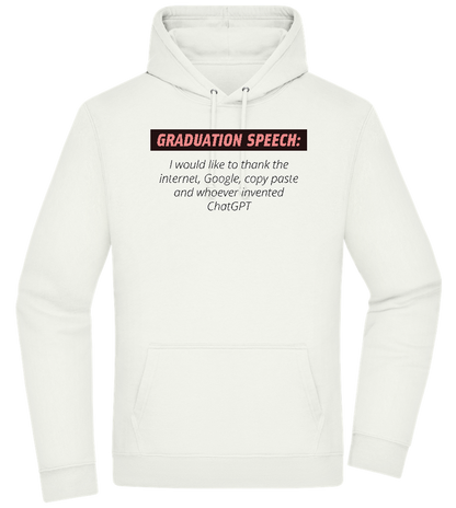 Graduation Speech Design - Premium Essential Unisex Hoodie_CREAMY GREEN_front