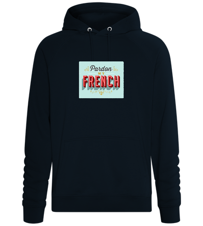 Pardon My French Design - Comfort unisex hoodie_BLACK_front