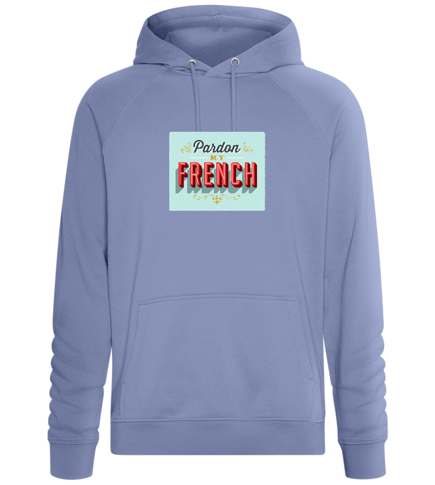 Pardon My French Design - Comfort unisex hoodie_BLUE_front