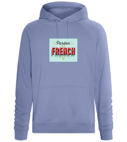 Pardon My French Design - Comfort unisex hoodie_BLUE_front