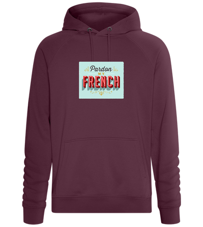 Pardon My French Design - Comfort unisex hoodie_BORDEAUX_front