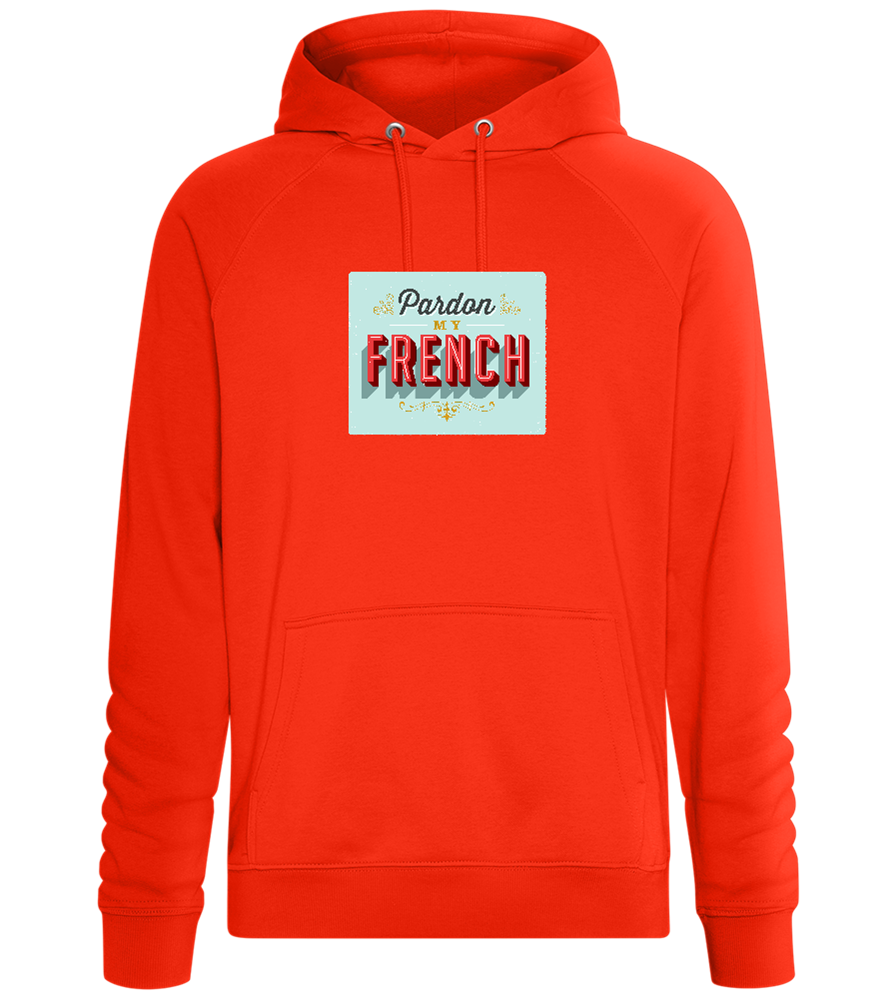 Pardon My French Design - Comfort unisex hoodie_BURNT ORANGE_front