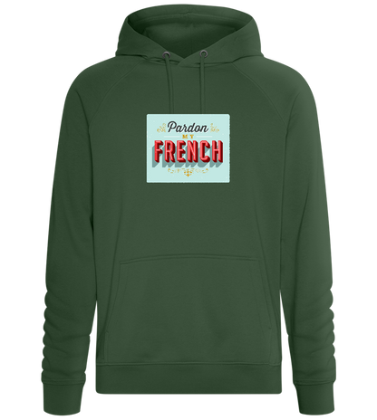 Pardon My French Design - Comfort unisex hoodie_GREEN BOTTLE_front