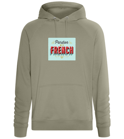 Pardon My French Design - Comfort unisex hoodie_KHAKI_front