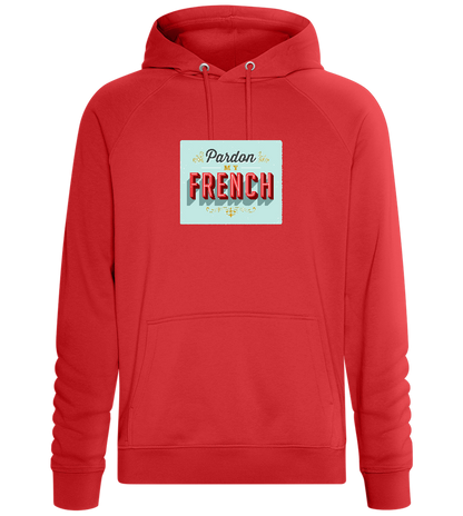 Pardon My French Design - Comfort unisex hoodie_RED_front