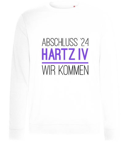 Abschluss '24 Hartz IV Design - Comfort unisex sweater_WHITE_front