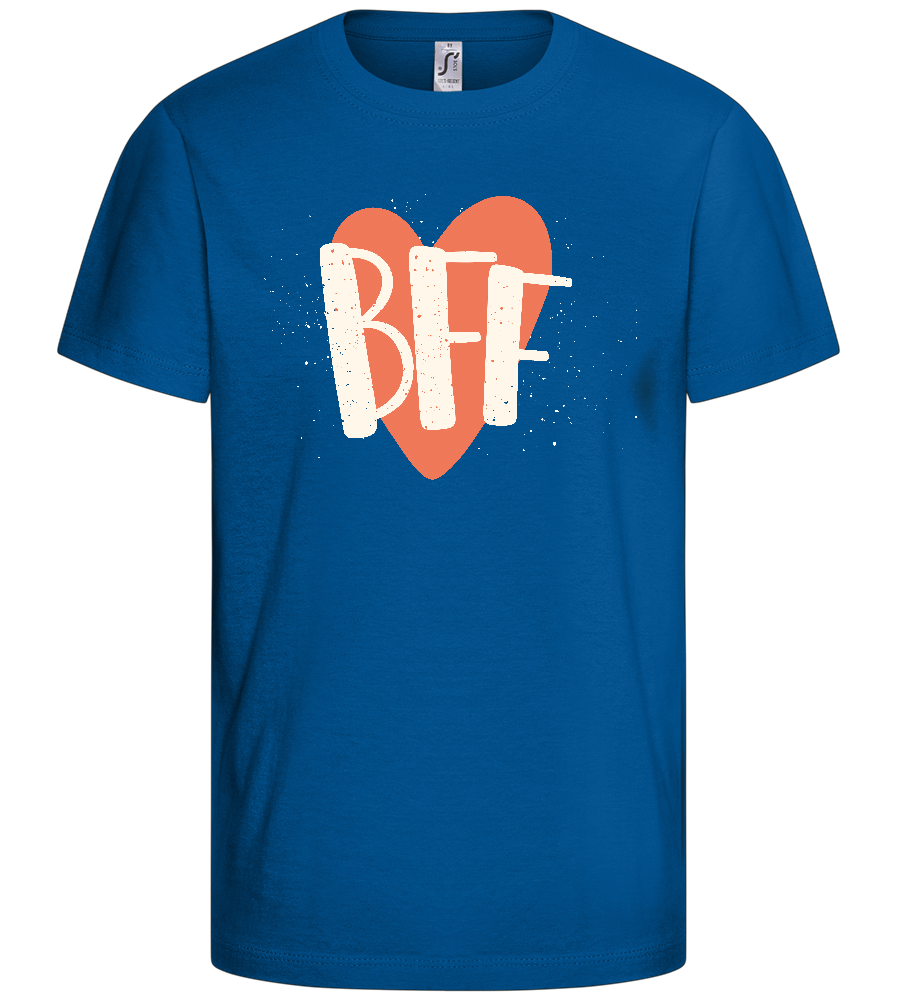 BFF Heart Design - Basic kids t-shirt_ROYAL_front