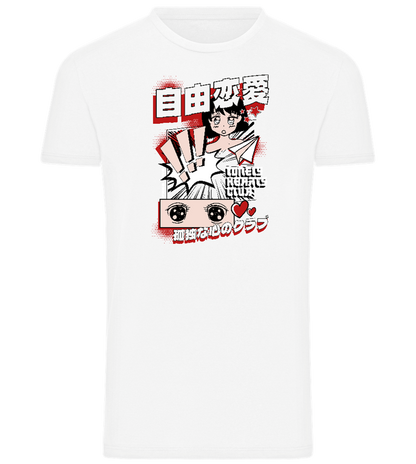 Lonely Hearts Design - Comfort men's t-shirt_WHITE_front