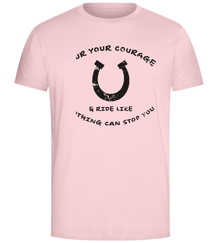 Spur Your Courage Design - Comfort Unisex T-Shirt_CANDY PINK_front