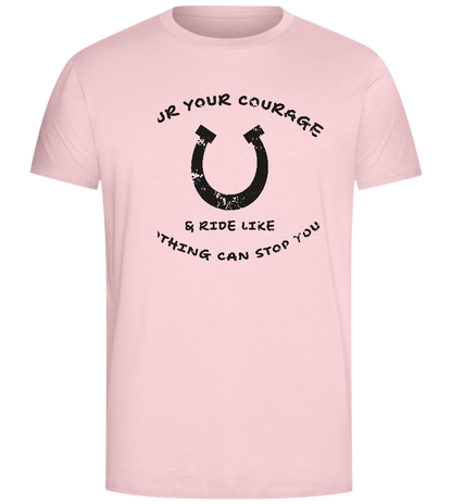 Spur Your Courage Design - Comfort Unisex T-Shirt_CANDY PINK_front