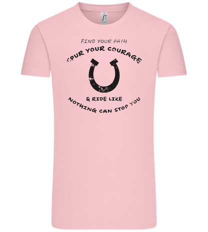 Spur Your Courage Design - Comfort Unisex T-Shirt_CANDY PINK_front