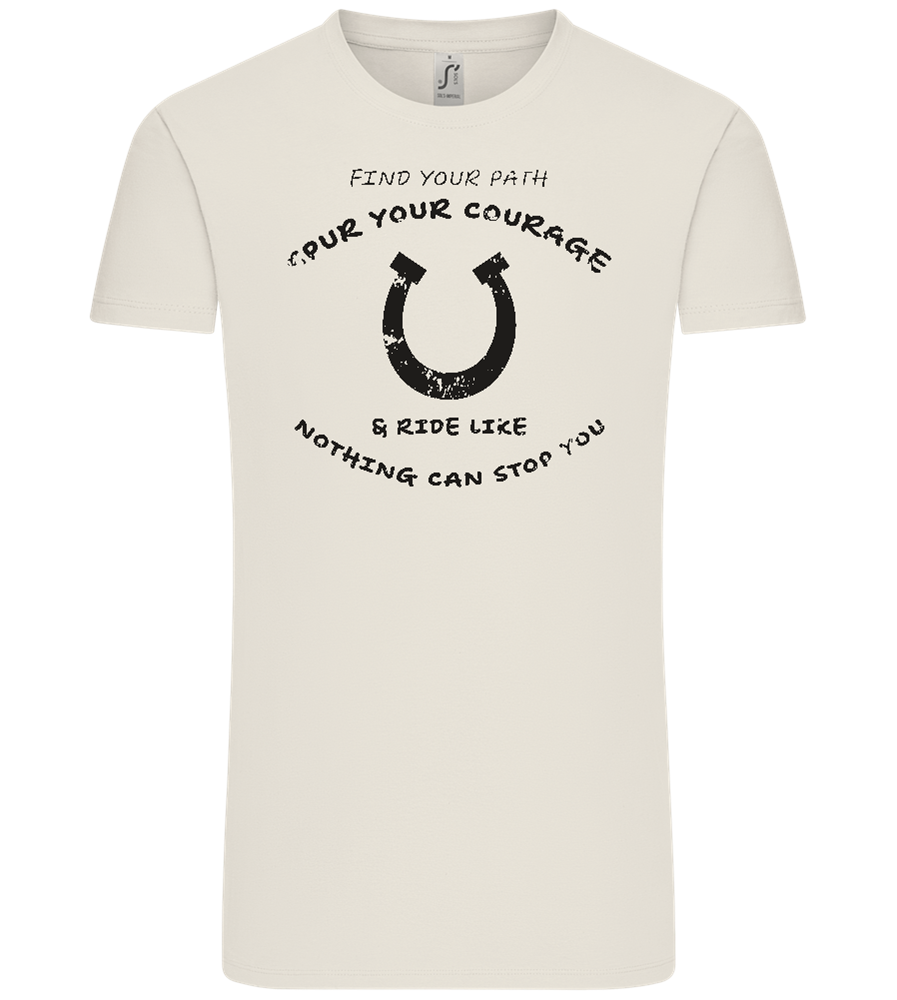 Spur Your Courage Design - Comfort Unisex T-Shirt_ECRU_front