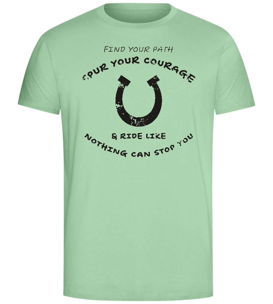 Spur Your Courage Design - Comfort Unisex T-Shirt_ICE GREEN_front