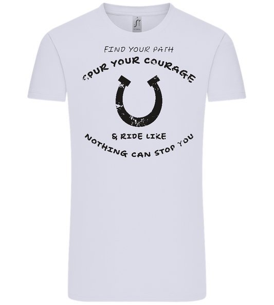 Spur Your Courage Design - Comfort Unisex T-Shirt_LILAK_front