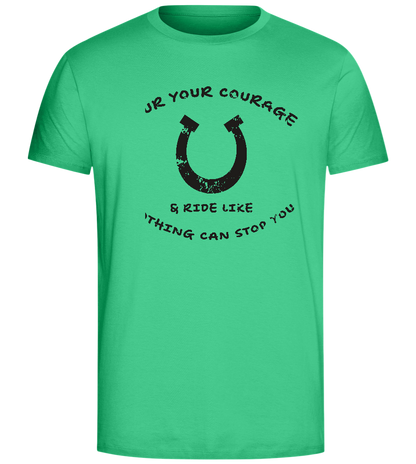 Spur Your Courage Design - Comfort Unisex T-Shirt_SPRING GREEN_front