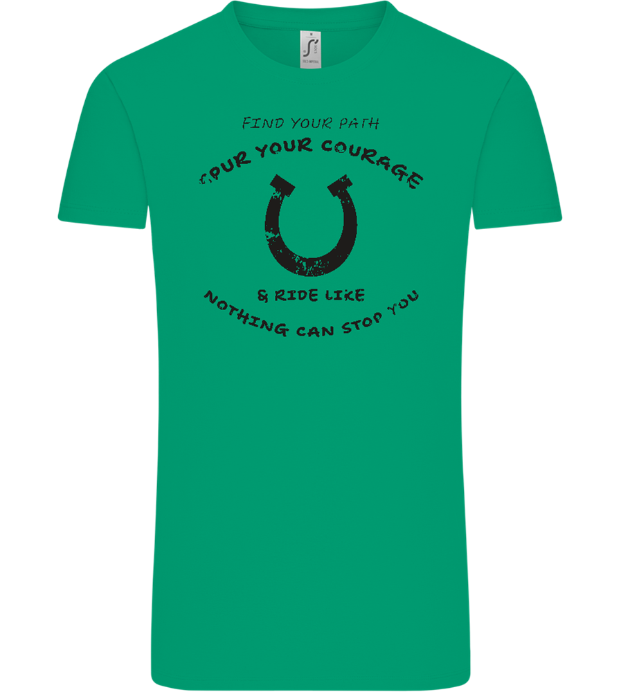 Spur Your Courage Design - Comfort Unisex T-Shirt_SPRING GREEN_front