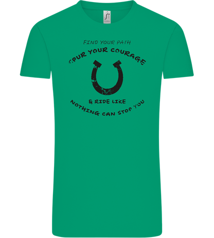 Spur Your Courage Design - Comfort Unisex T-Shirt_SPRING GREEN_front