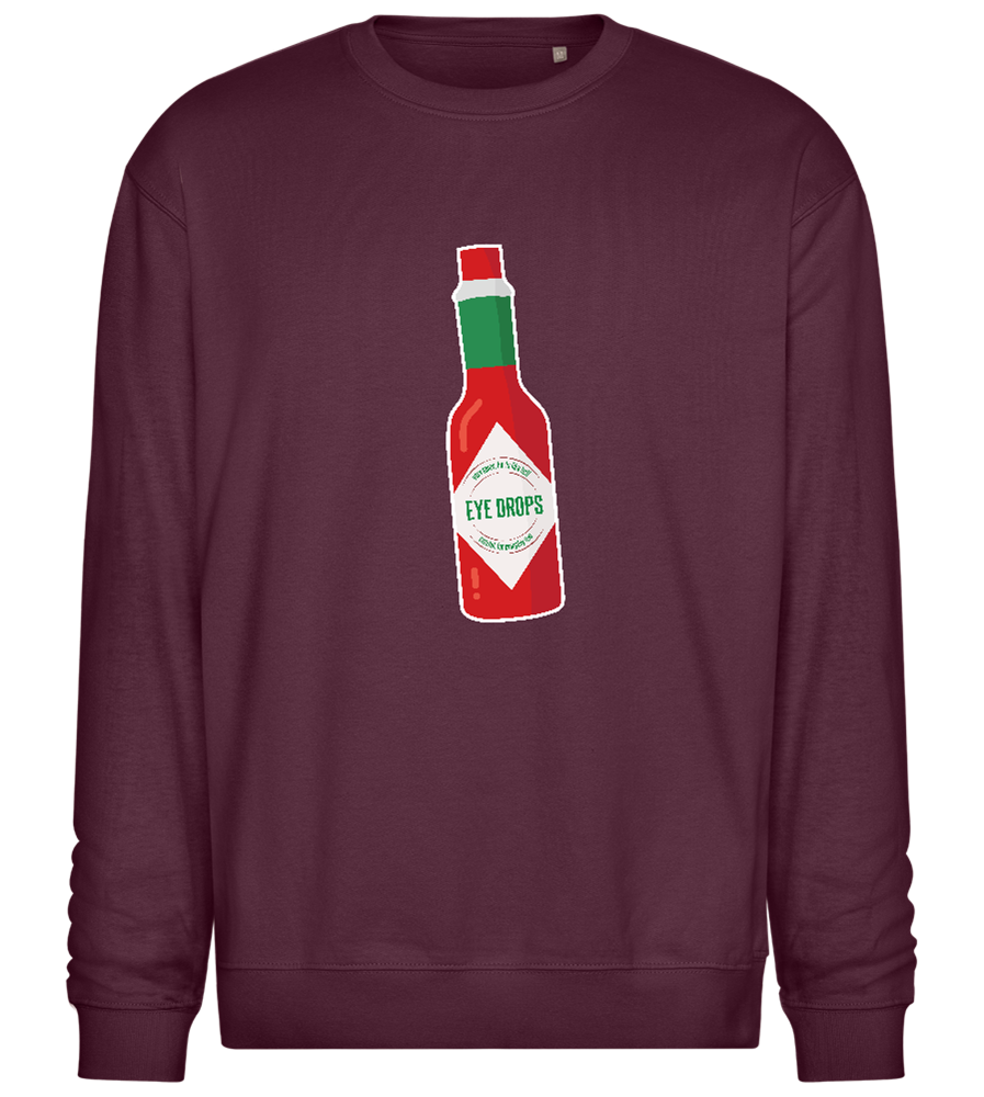 Spicy Eye Drops Design - Comfort Essential Unisex Sweater_BORDEAUX_front