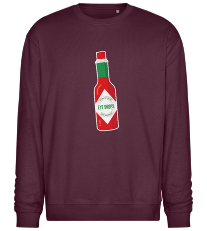 Spicy Eye Drops Design - Comfort Essential Unisex Sweater_BORDEAUX_front