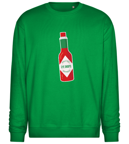 Spicy Eye Drops Design - Comfort Essential Unisex Sweater_MEADOW GREEN_front