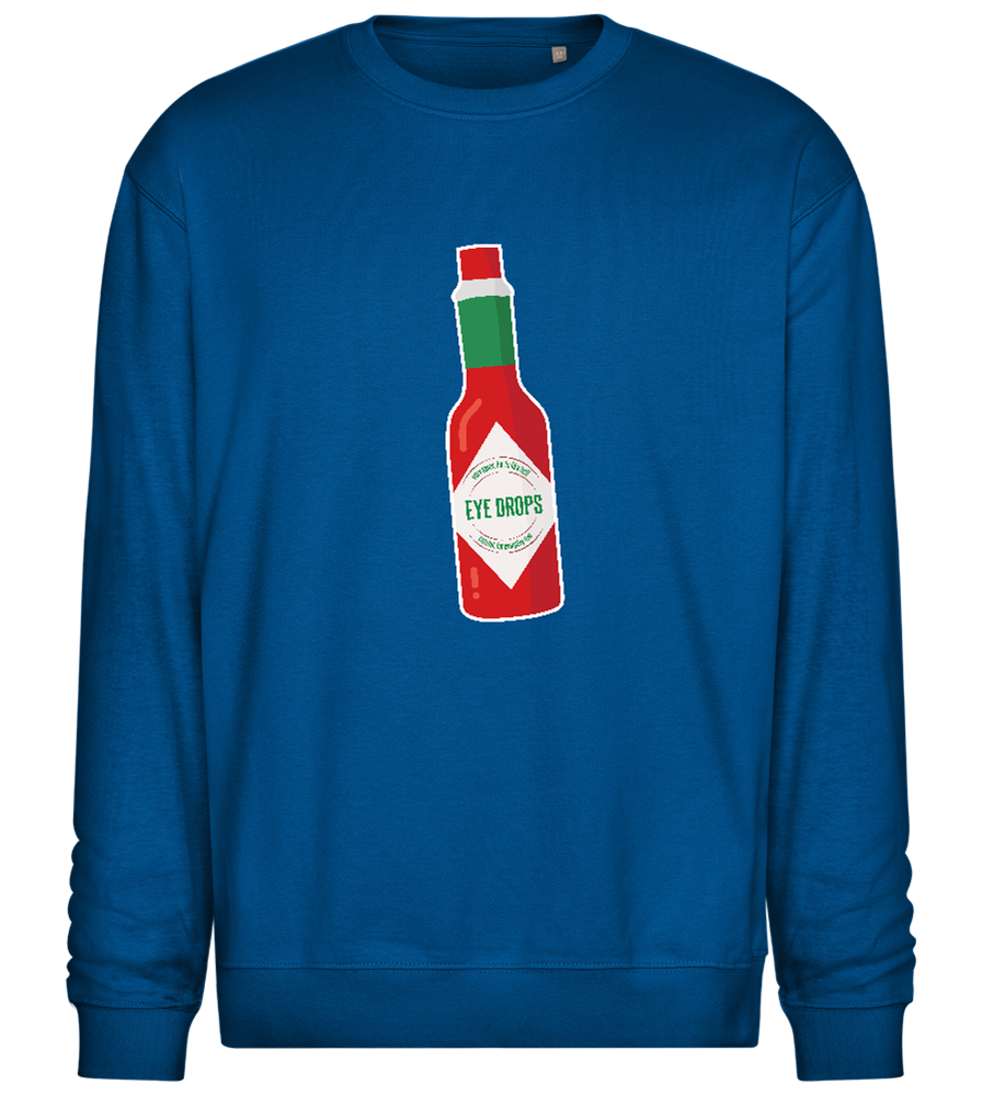 Spicy Eye Drops Design - Comfort Essential Unisex Sweater_ROYAL_front