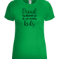 Proud Mother Design - Comfort women's t-shirt_MEADOW GREEN_front