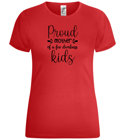 Proud Mother Design - Comfort women's t-shirt_RED_front