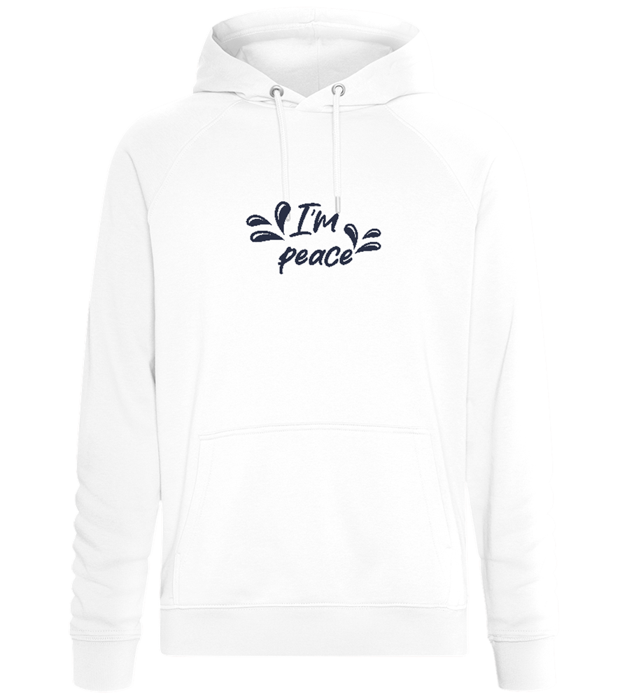 I'm Peace Design - Comfort unisex hoodie_WHITE_front