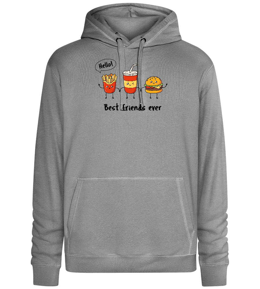 Best Friends Ever Food Design - Premium unisex hoodie_ORION GREY II_front