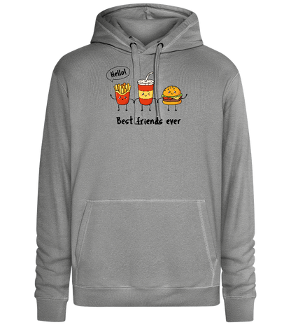 Best Friends Ever Food Design - Premium unisex hoodie_ORION GREY II_front