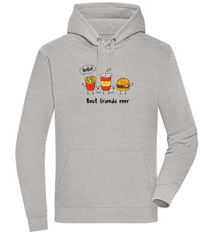 Best Friends Ever Food Design - Premium unisex hoodie_ORION GREY II_front