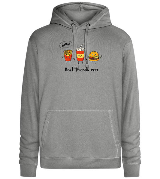 Best Friends Ever Food Design - Premium unisex hoodie_ORION GREY II_front