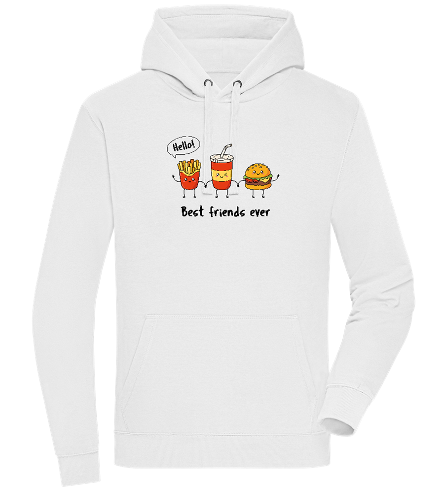 Best Friends Ever Food Design - Premium unisex hoodie_WHITE_front