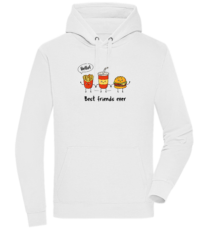 Best Friends Ever Food Design - Premium unisex hoodie_WHITE_front