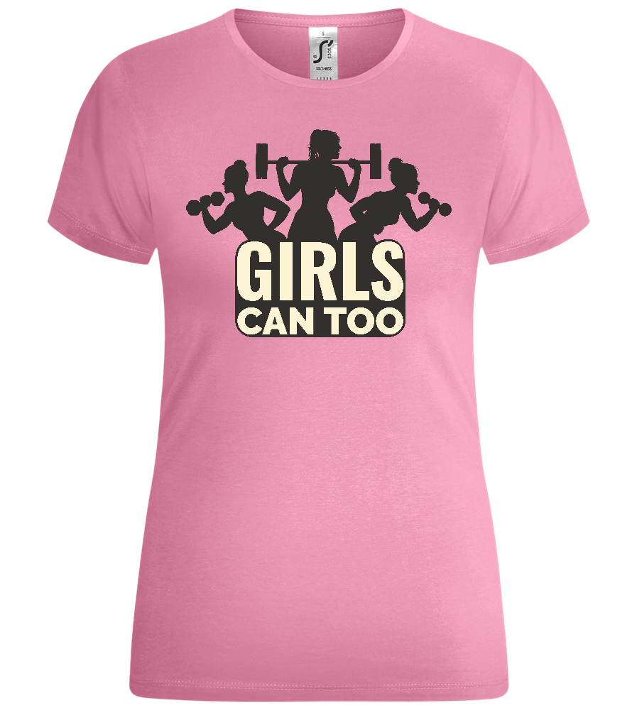 Girls Can Too Design - Comfort women's t-shirt_PINK ORCHID_front