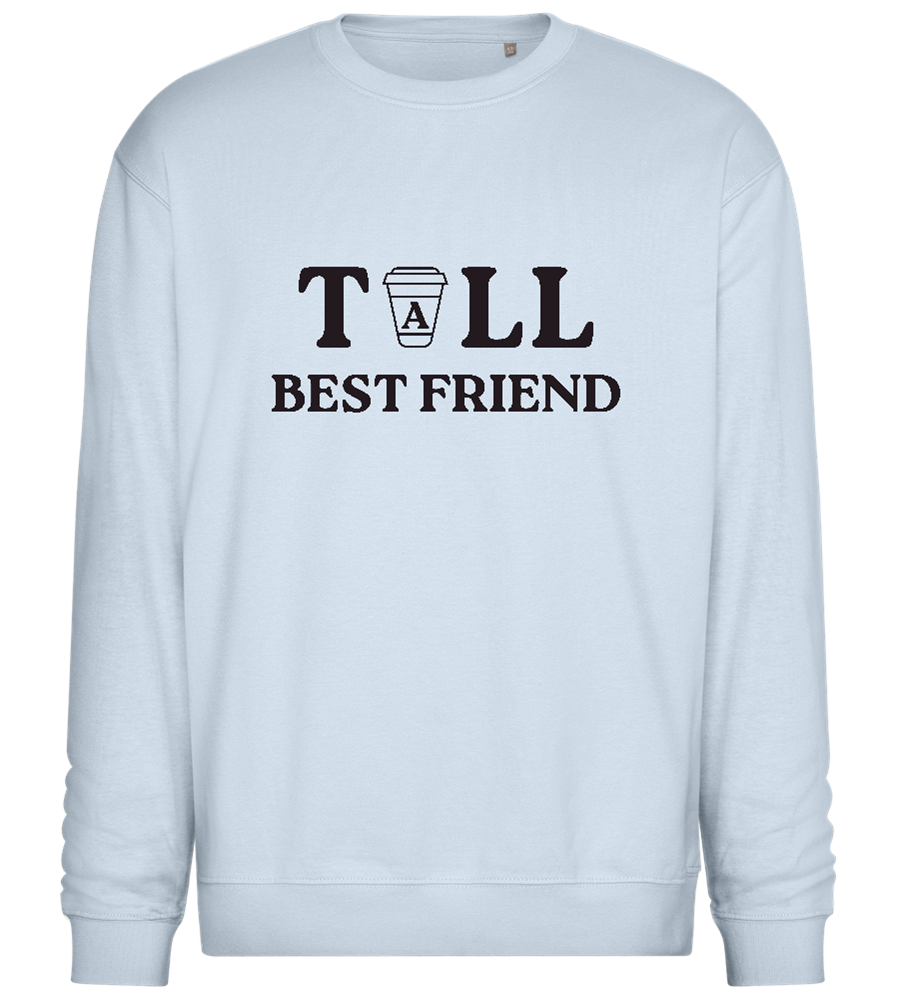 The Tall Best Friend Design - Comfort Essential Unisex Sweater_CREAMY BLUE_front