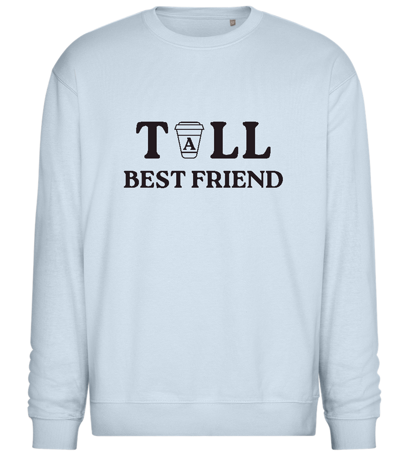 The Tall Best Friend Design - Comfort Essential Unisex Sweater_CREAMY BLUE_front