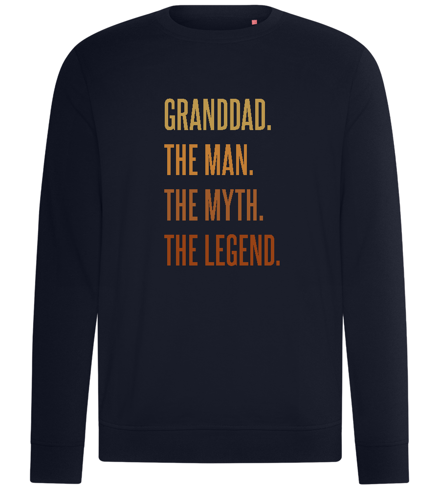 Granddad Man Myth Legend Design - Comfort unisex sweater_FRENCH NAVY_front