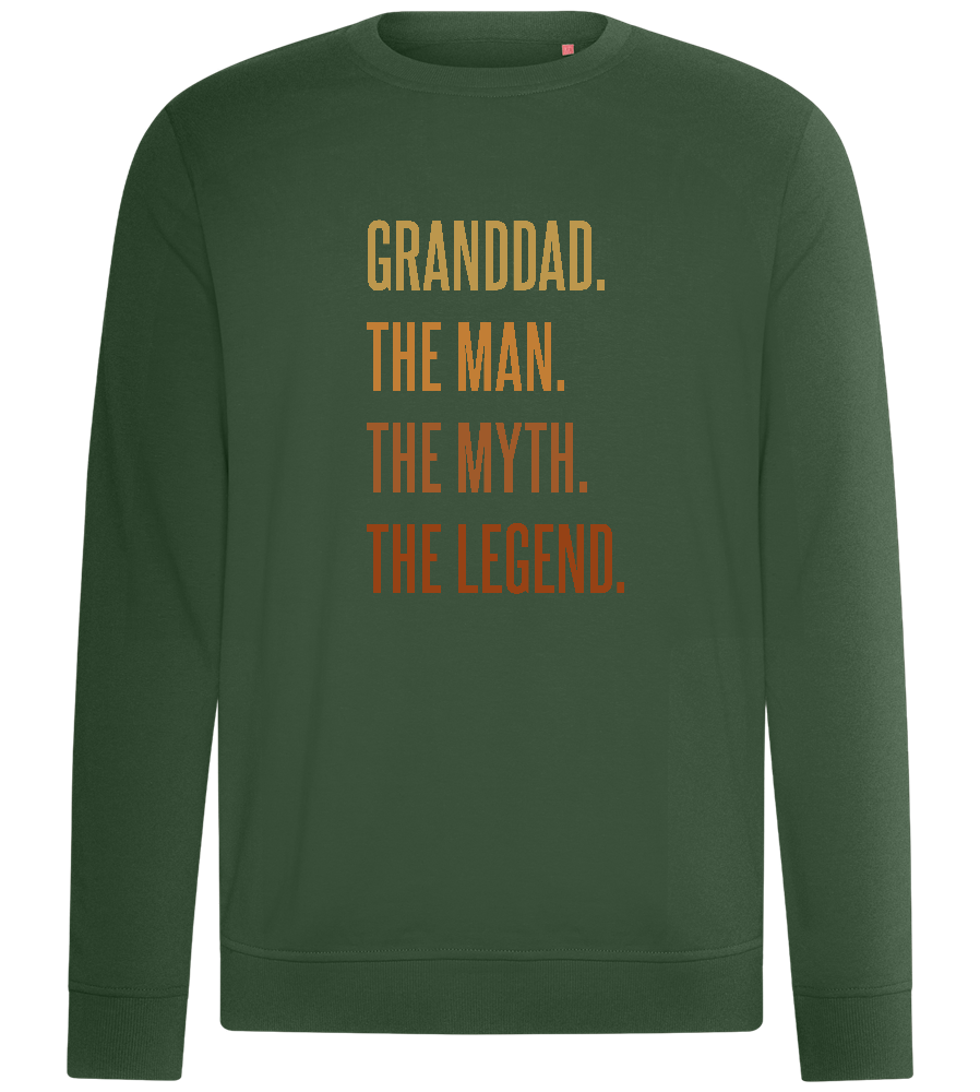 Granddad Man Myth Legend Design - Comfort unisex sweater_GREEN BOTTLE_front