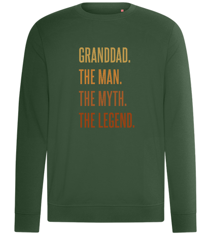 Granddad Man Myth Legend Design - Comfort unisex sweater_GREEN BOTTLE_front