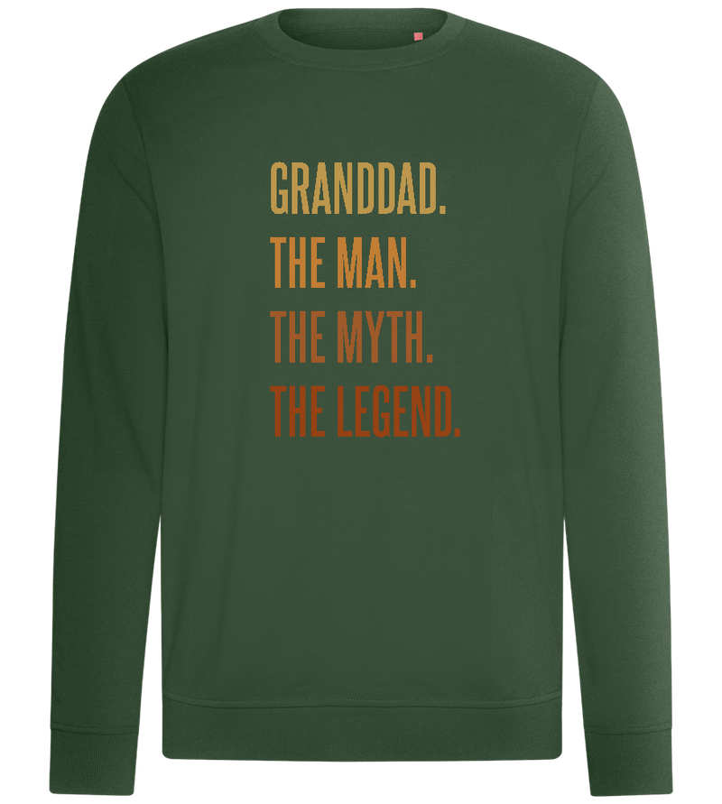 Granddad Man Myth Legend Design - Comfort unisex sweater_GREEN BOTTLE_front