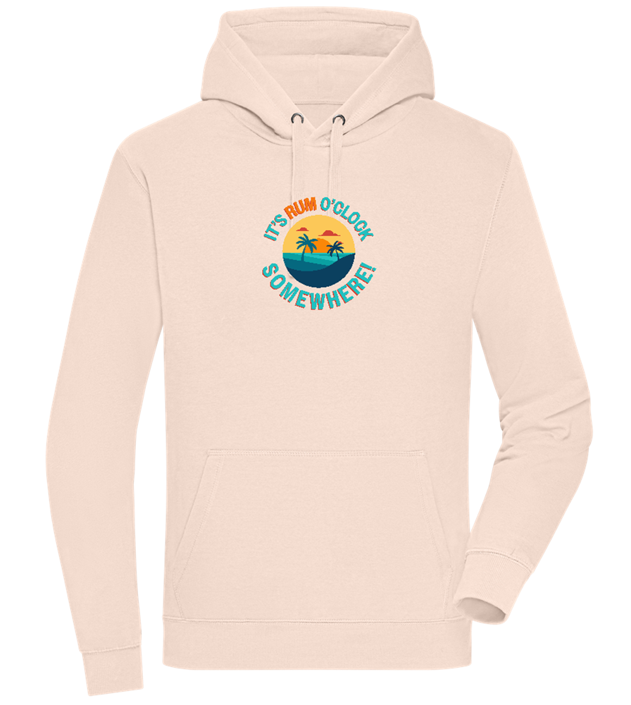 It's Rum O'Clock Design - Premium unisex hoodie_LIGHT PEACH ROSE_front