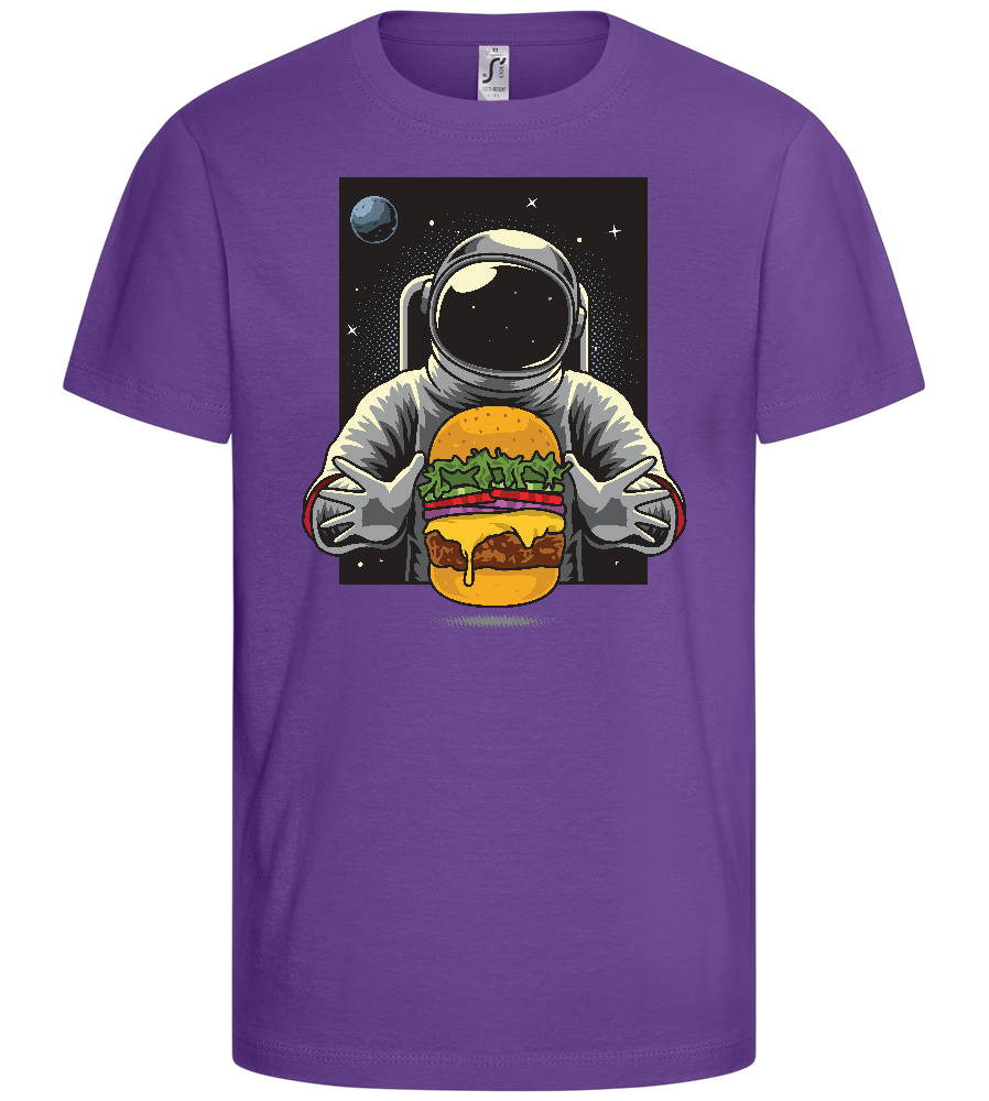 Astroburger Design - Basic kids t-shirt_DARK PURPLE_front